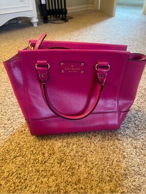 kate spade Fuchsia Leather large Satchel